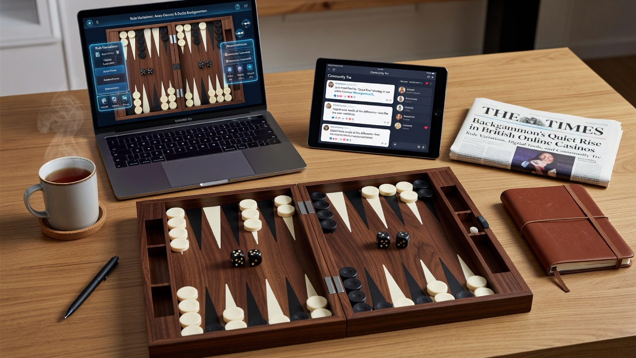 Players engaging with online backgammon through mobile and desktop interfaces