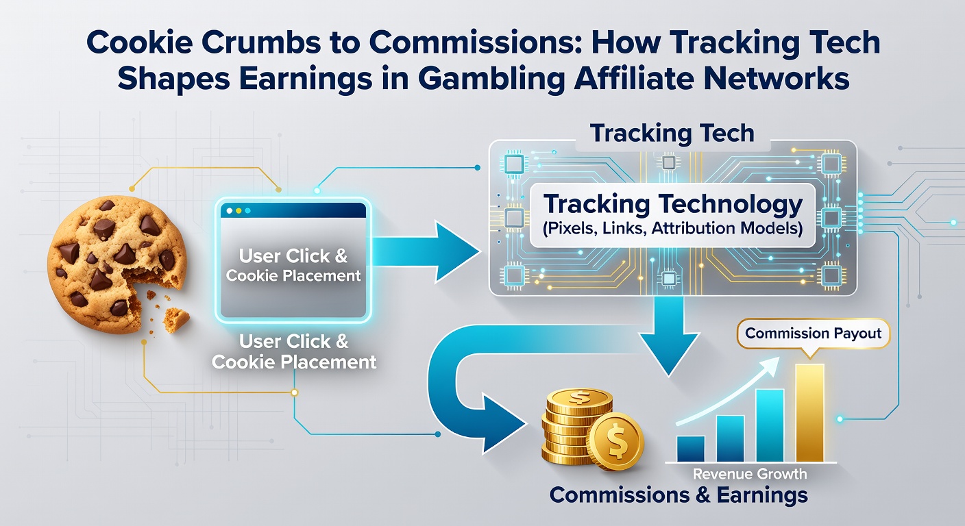 Chart depicting rising affiliate commissions tied to advanced tracking adoption in gambling networks