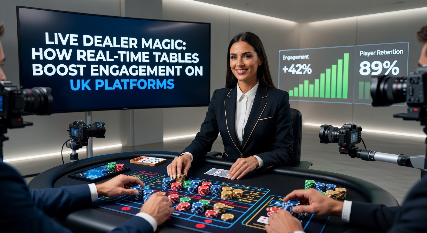 Close-up of a roulette wheel spinning in a live dealer studio, with digital overlays showing player bets in real time