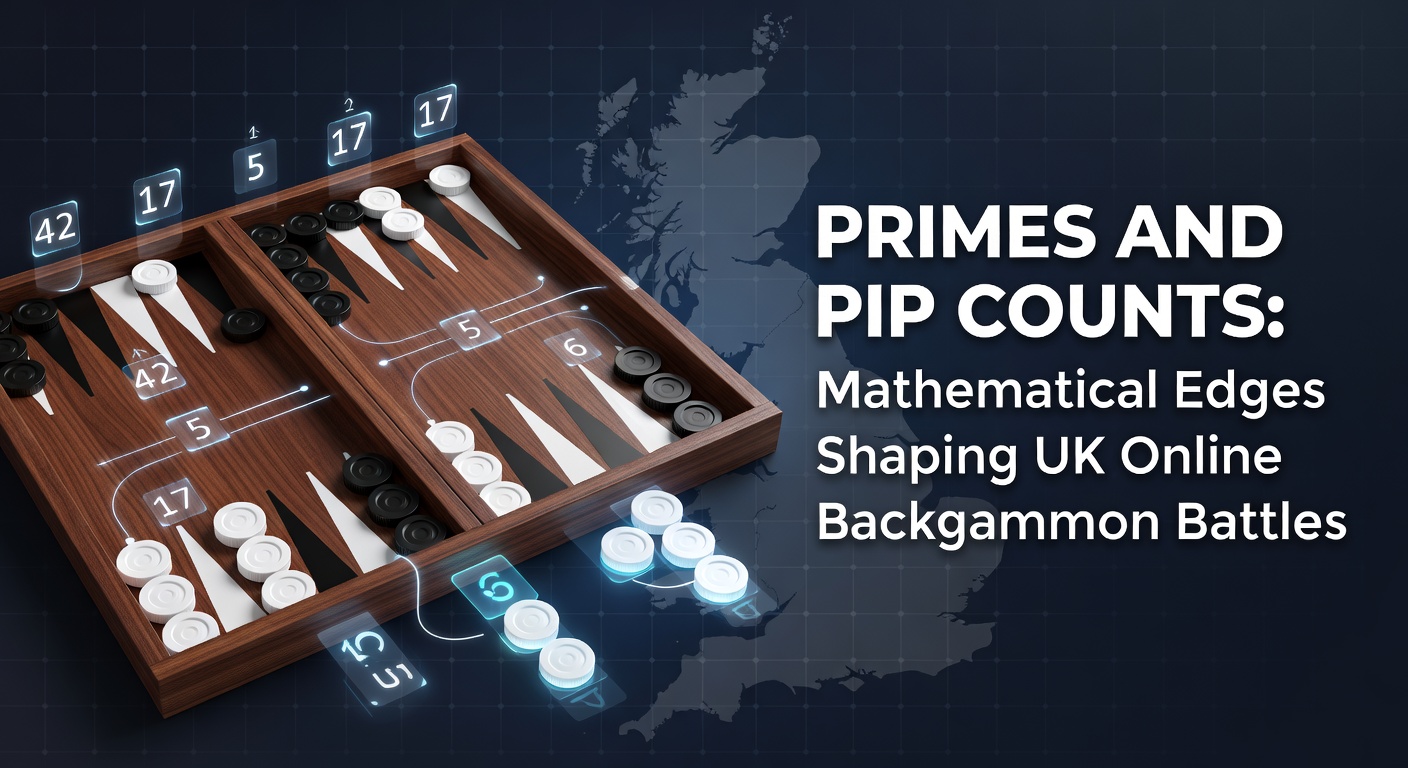 Backgammon board setup highlighting pip positions and prime structures in a competitive online match