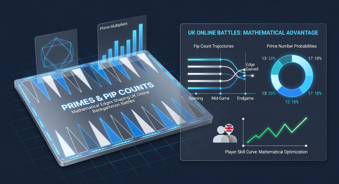 Illustration of a six-prime blockade trapping opponent checkers during an intense UK online backgammon game