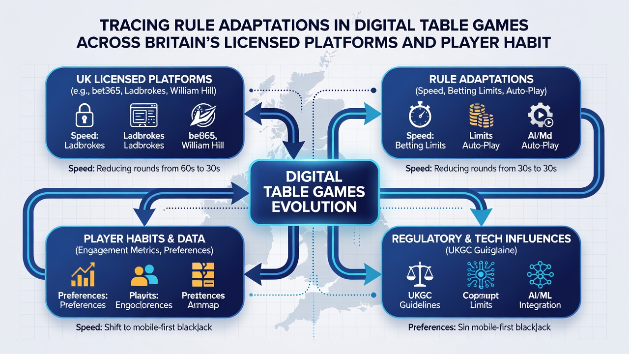 Analytics dashboard displaying player habit shifts in digital roulette and blackjack sessions across licensed platforms
